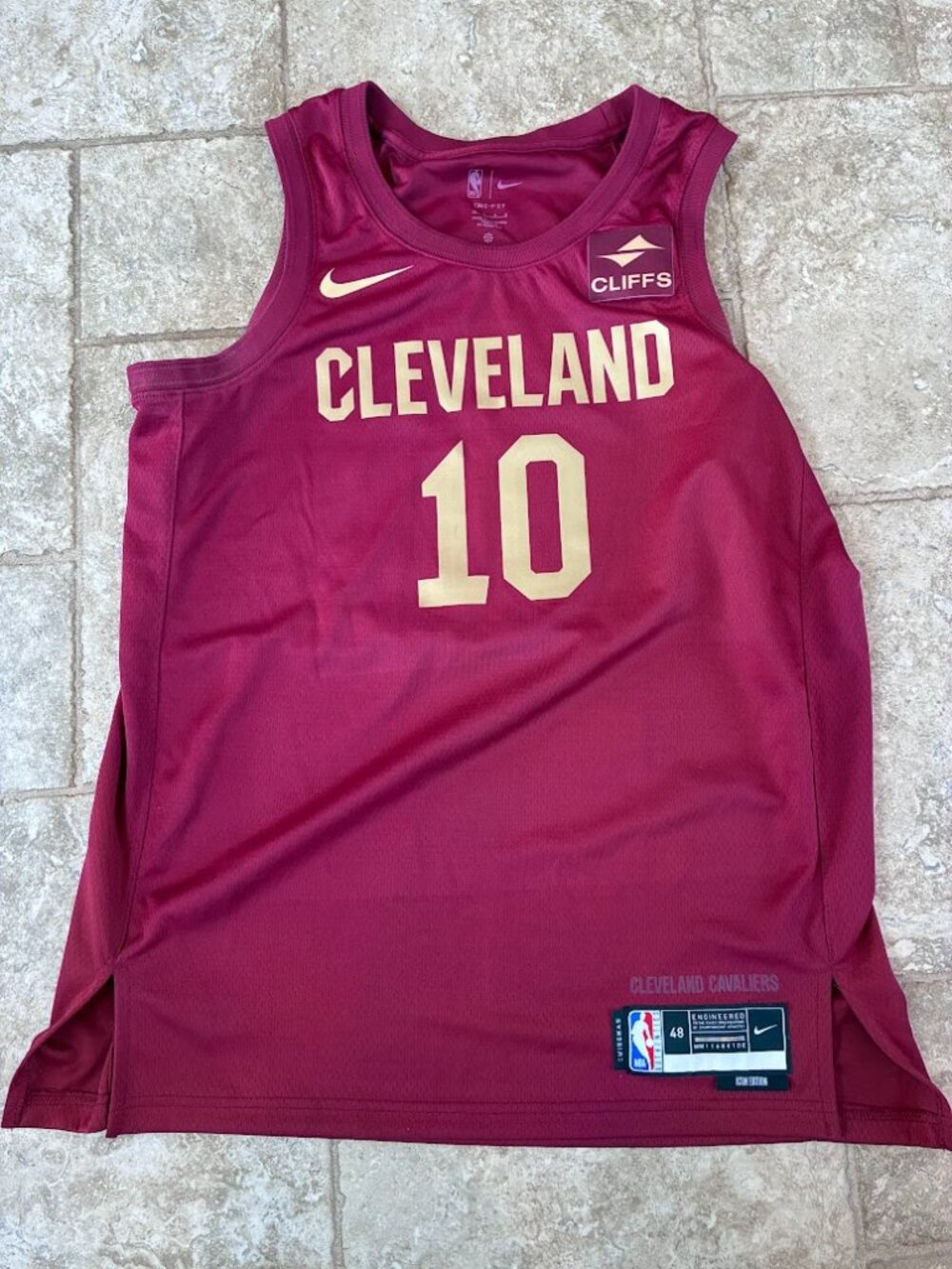 Darius Garland Cleveland Cavaliers Nike Swingman Jersey Icon Edition Wine Size L